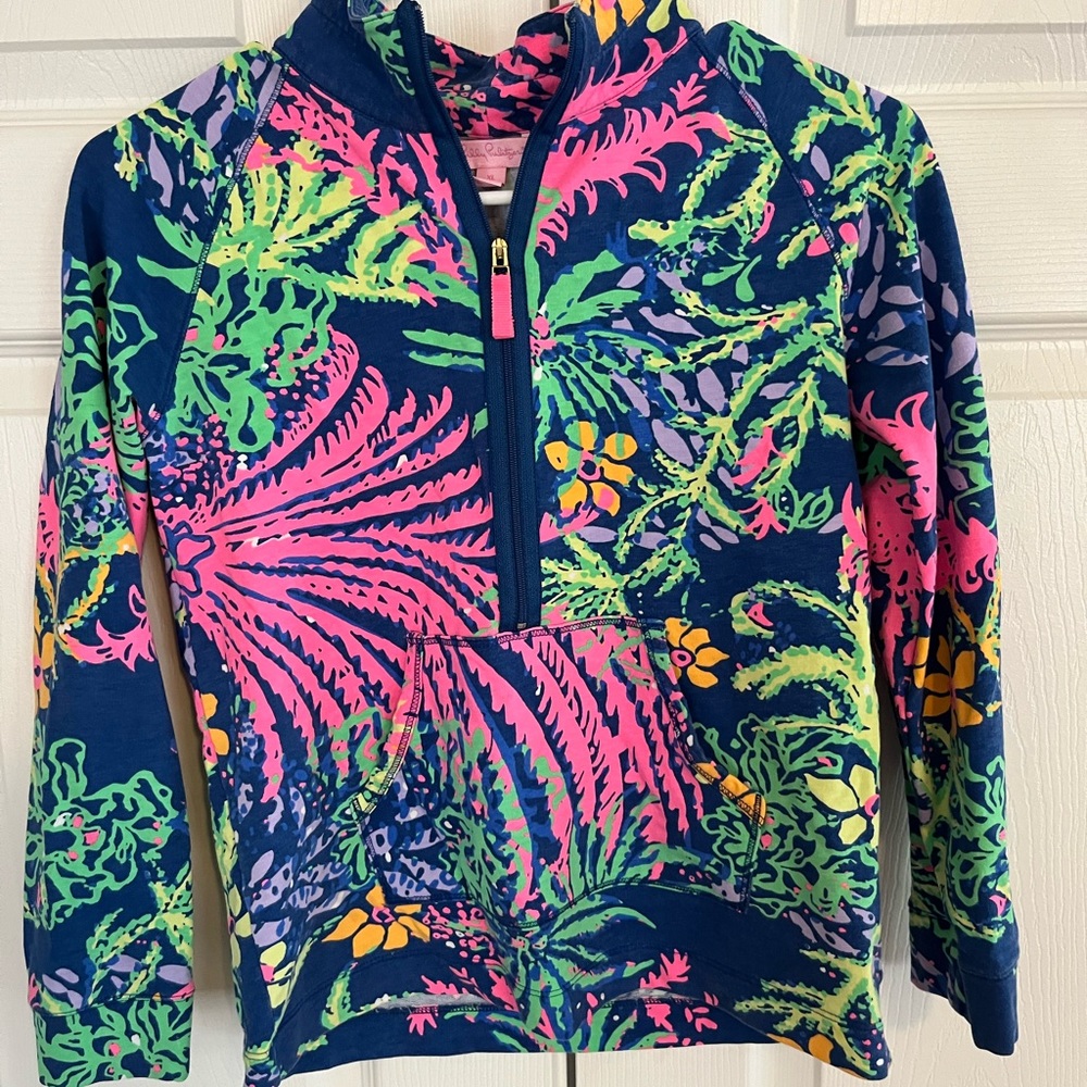 Lilly Pulitzer girls Popover jacket long sleeved top